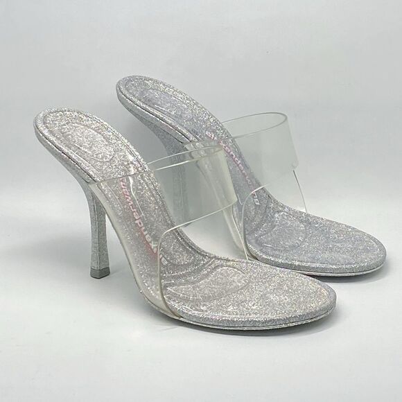 Alexander Wang Glitter Stiletto Sandals size 39 - Picture 5 of 15